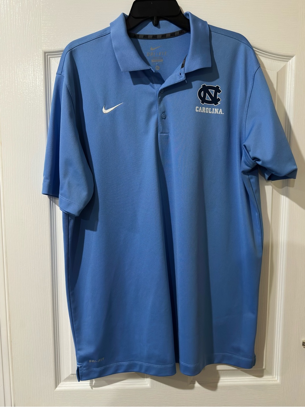 Nike Light Blue Men’s Polo with UNC Logo XL